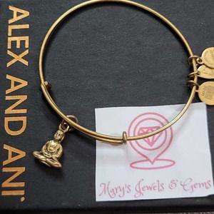 Alex and Ani Buddha charm bracelet